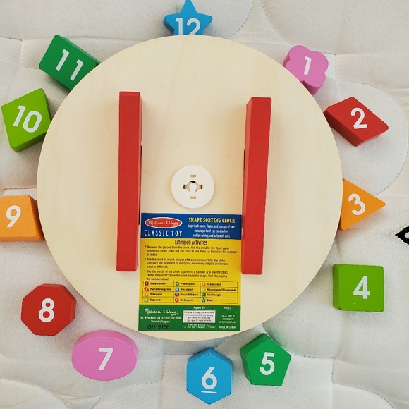 Set of 3 Melissa and Doug Puzzles Animals-Shapes-Clock - Picture 10 of 10